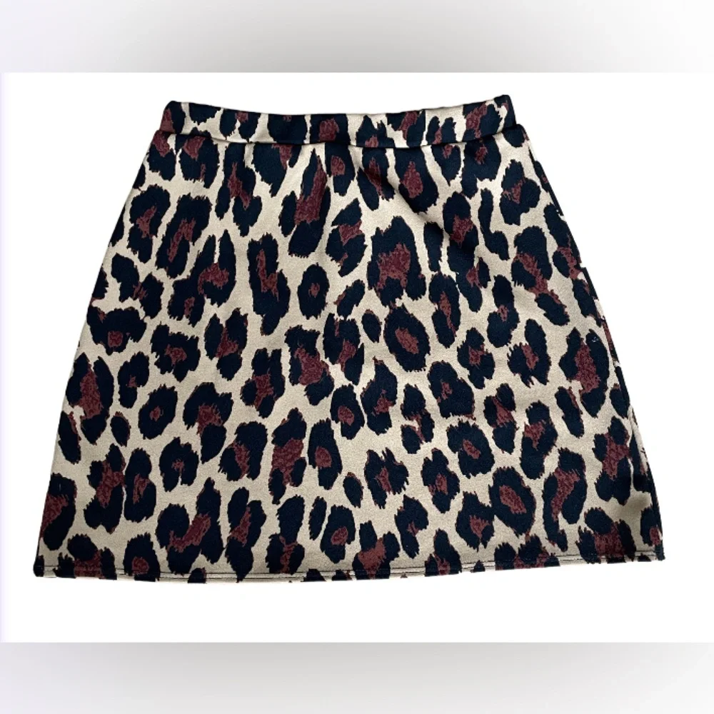 Olivia Rae: Leopard Print Mini Skirt